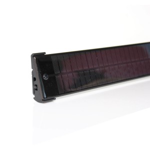 Somfy Befestigung für Solarpanel aus Kunstharz, zur Montage an Wand oder Box, inkl. Blindnieten.