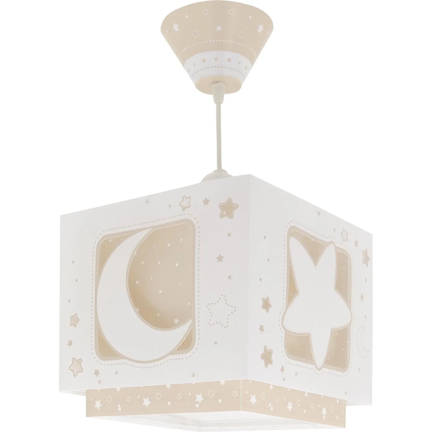 Dalber Kinderzimmer Deckenlampe Luna und Sterne Beige