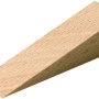 Holzkeil aus Buche, 14 x 18 x 65 mm, zum Unterlegen und Ausgleichen.