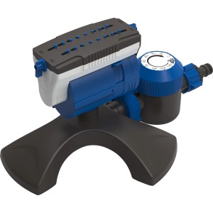 LUX-TOOLS Classic Viereckregner zur Bewässerung von Rasenflächen bis 208 m² mit Timer.