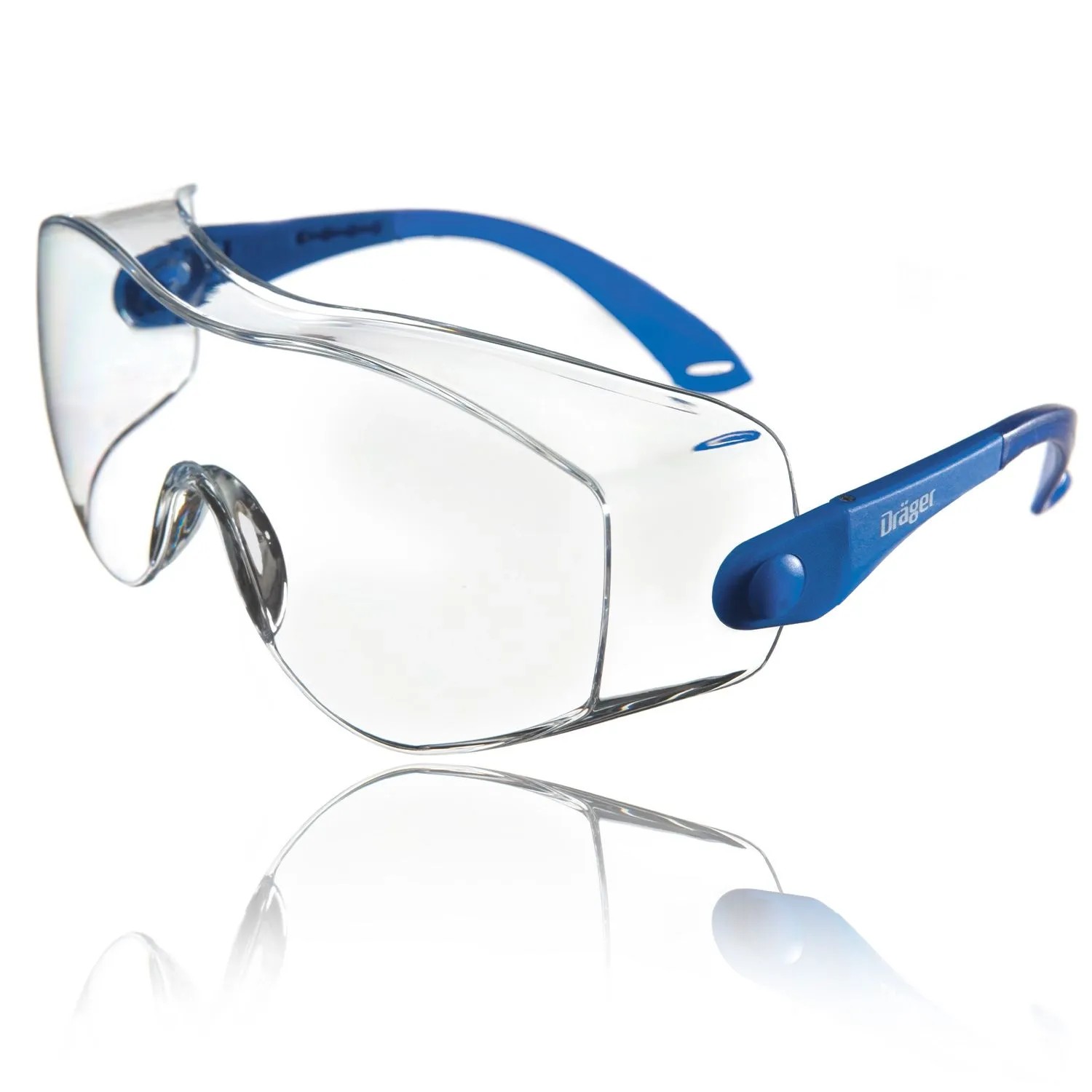 Dräger Schutzbrille Sicherheitsbrille für Brillenträger X-pect 8120 mit Antikratzbeschichtung Universalgröße Klar