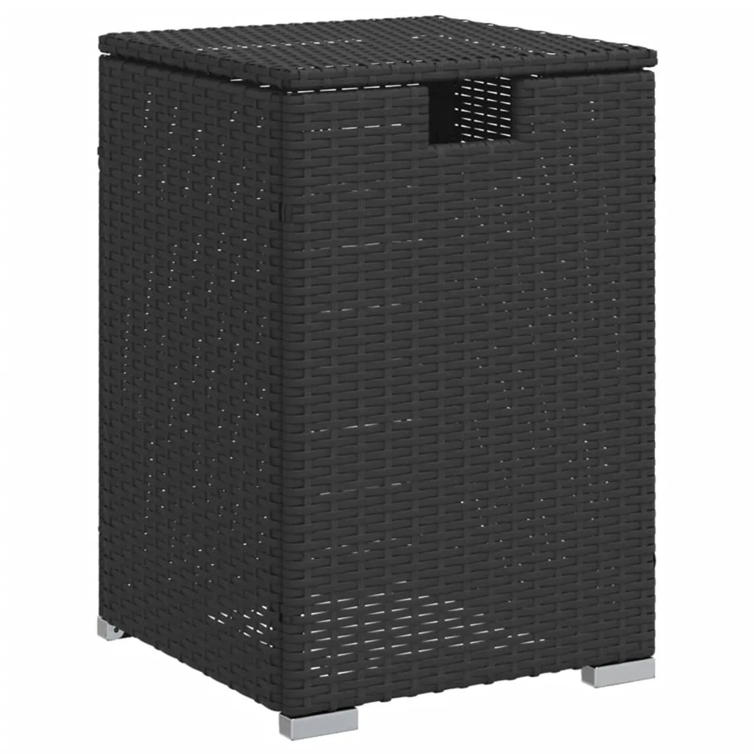 vidaXL Propan-Tank-Verstecktisch Schwarz 40x40x60 cm Poly Rattan 366294