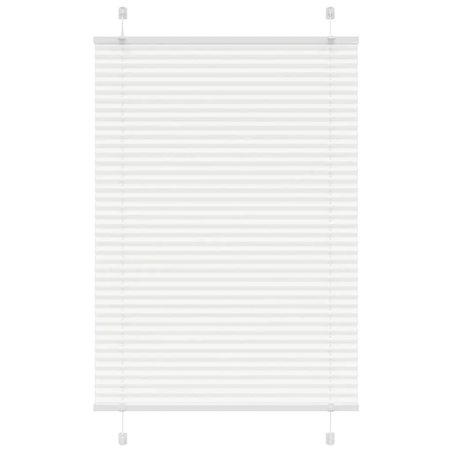 vidaXL Plissee Weiß 90x150 cm Stoffbreite 89,4 cm Polyester 4015498 günstig online kaufen