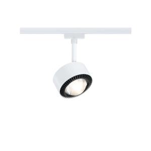 Paulmann LED-Schienenspot Aldan, signalweiß, warmweißes Licht für URail-Schienensysteme.