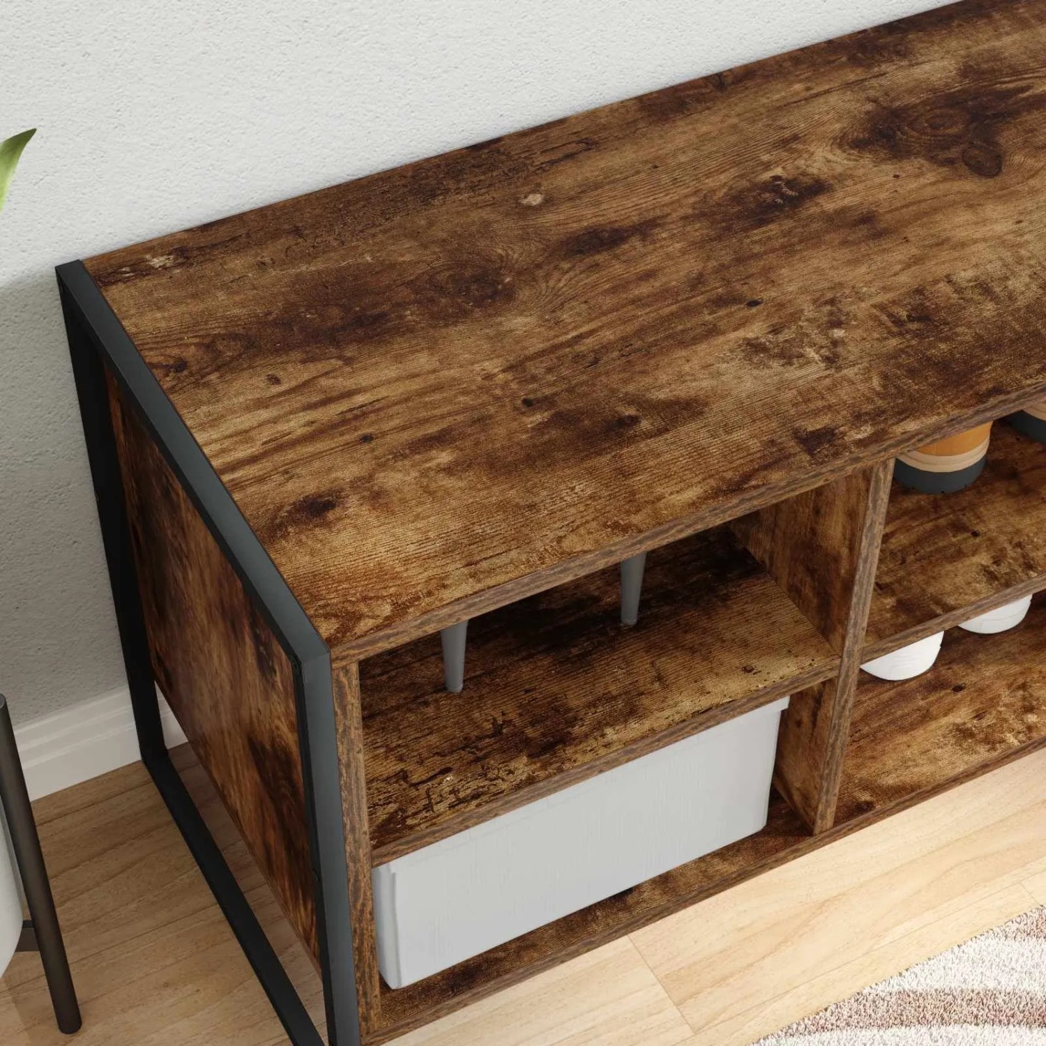 vidaXL Schuhschrank Raucharbe 60 x 35 x 44 cm Holzwerkstoff 886452_4
