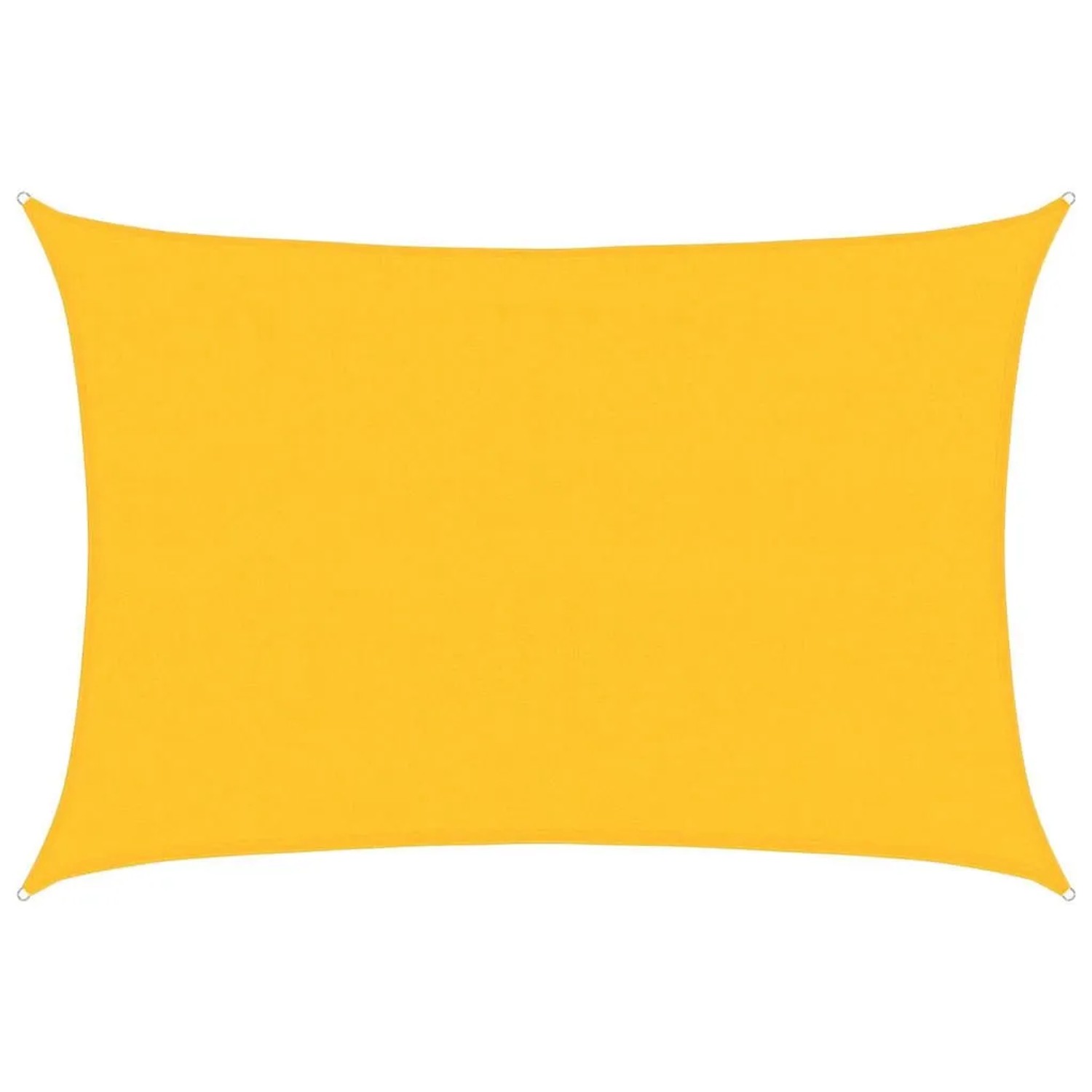 vidaXL Sonnensegel 160 g/m² Rechteckig Gelb 4x6 m HDPE 311574