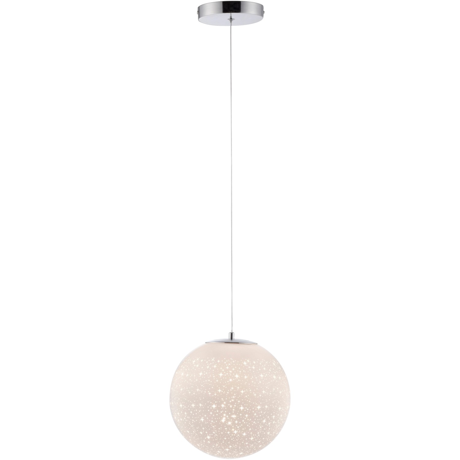 Paul Neuhaus LED-Pendelleuchte Bolo 1 flammig Chrom günstig online kaufen
