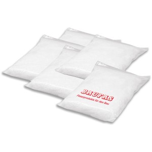 Mehrere Packungen Glasfaser zur Estrich- und Betonbewehrung, je 150g.