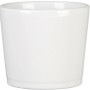 Weißer Scheurich Frühlingstopf 883, Ø 12 cm, ideal als Übertopf für Zimmerpflanzen.