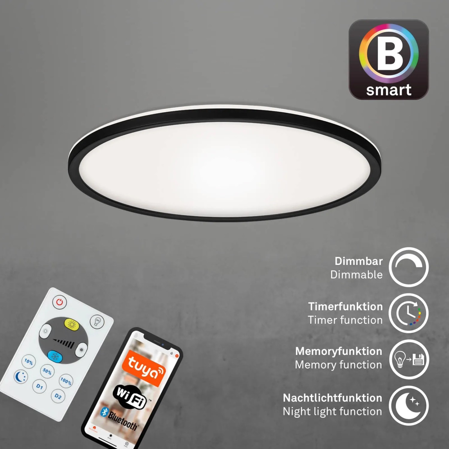 Brilo Led Deckenleuchte Dimmbar