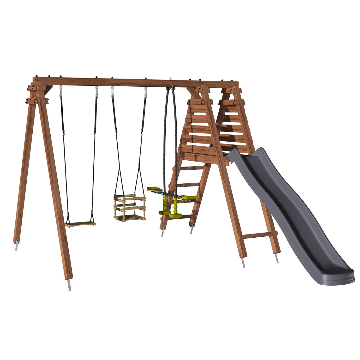 Soulet Holzschaukel Trefle 291 cm x 351 cm x 224 cm günstig online kaufen
