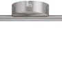 Spotlight mit 2 GU10 Fassungen, Nickel matt, aus Metall. Wandlampe, zweiflammig.