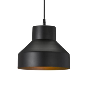 Schwarze PR Home Solo Pendelleuchte aus Metall, skandinavisches Design.