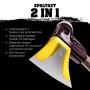 Halder Spaltaxt Simplex mit Keilstegen, Hickorystiel und Schonhammerfunktion. Ideal zum Holz spalten.