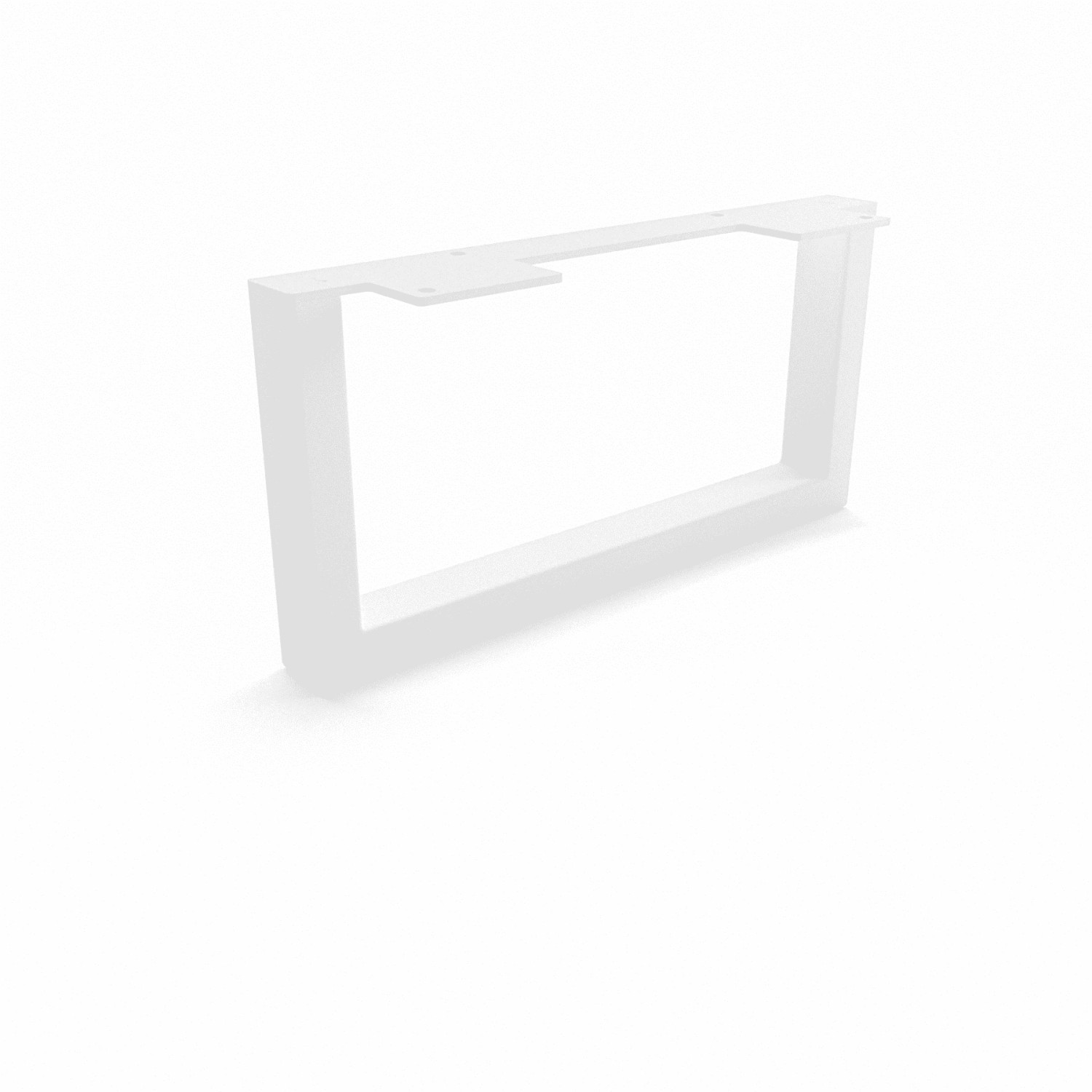 HEVVA Möbelbein GRAZ 15 cm Hoch 30 cm Tief 1 Stück Weiß