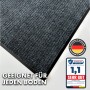 Anthrazitfarbene KARAT Schmutzfangmatte Dura, rutschfeste Türmatte, 150x180 cm.