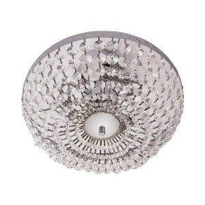 Lindby Deckenlampe Mondrian 9620693 Modern in Transparent aus Kristall 3-flammig E14 Flurleuchte