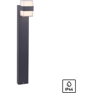 Paul Neuhaus LED-Wegeleuchte Cara, anthrazitfarben, 75 cm hoch, für den Außenbereich.
