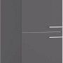 Optifit Midischrank Ingvar420, 60 cm breit, anthrazit matt, mit zwei Türen und Edelstahlgriffen.