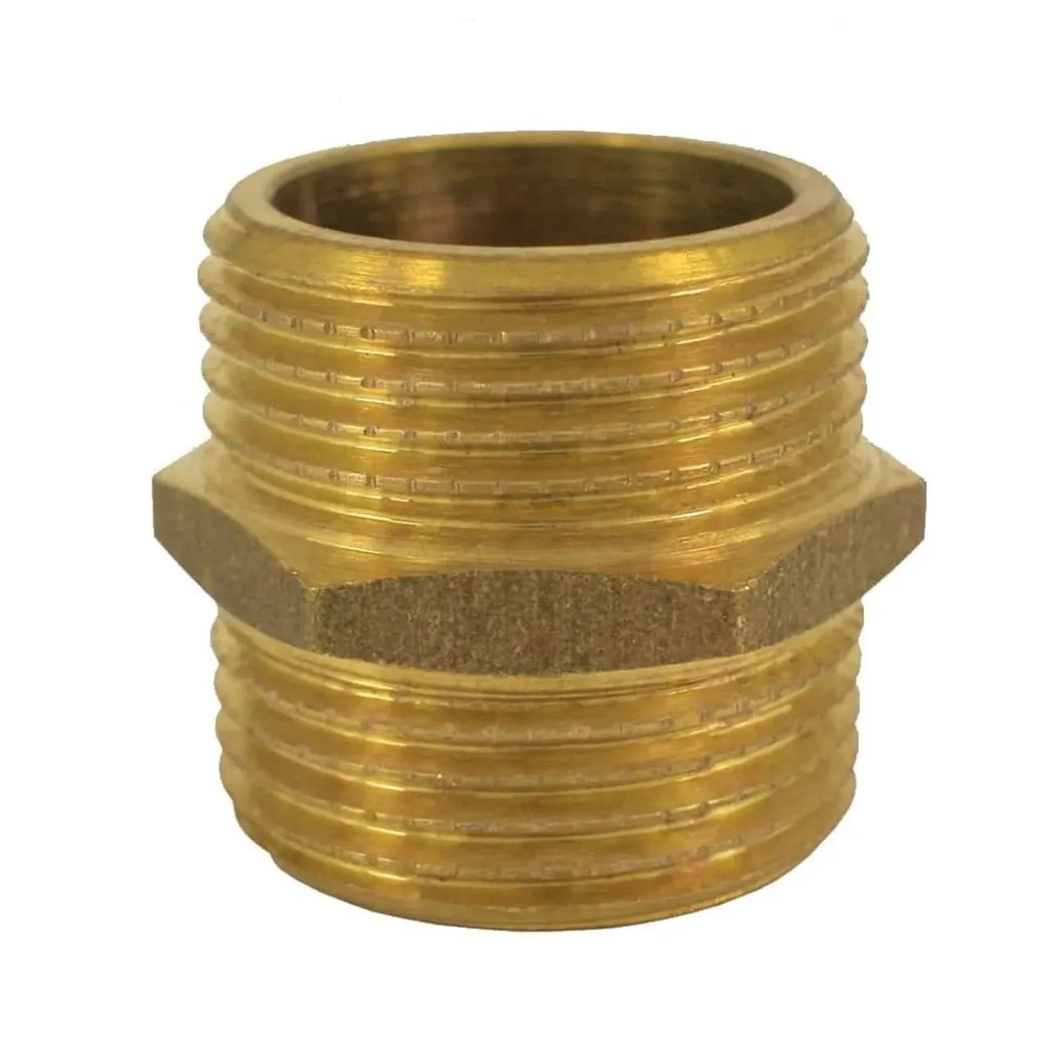 Klasebo Doppelnippel 3/4 Zoll Messing Gewindefitting