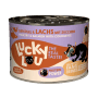 Lucky Lou Katzen-Nassfutter Adult Geflügel & Lachs, 200g Dose.