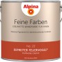 Farbeimer Alpina Feine Farben No. 22 Befreiter Feuervogel, rote, edelmatte Wandfarbe für Innen.