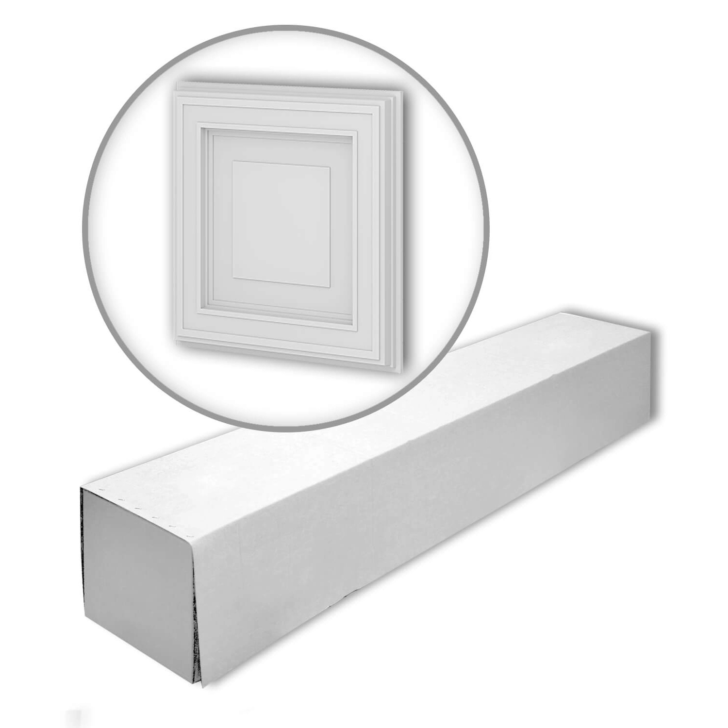 PROFHOME 159820-Box 3D Wandpaneele 1 Karton Set mit 3 Paneelen 0,75 m2 Weiß günstig online kaufen
