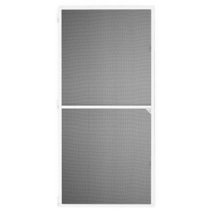 Weißer Insektenschutz Teleskop-Türrahmen, klappbar, 100x210 cm. Ideal für Insektenschutz.