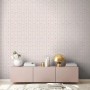 Landhaus Tapete mit Rosen in Beige und Rosa. Romantische Vliestapete im Vintage Stil.