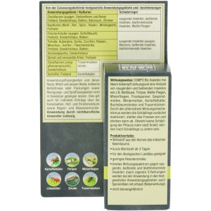 Compo BIO Insekten-frei Neem 6ml: Insektizid zur Bekämpfung von saugenden und beißenden Insekten.
