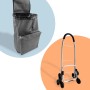 Relaxdays Einkaufstrolley Polyester Aluminium Grau Treppensteiger Klappbar 101 cm x 48 cm x 38 cm 2,5 kg_5