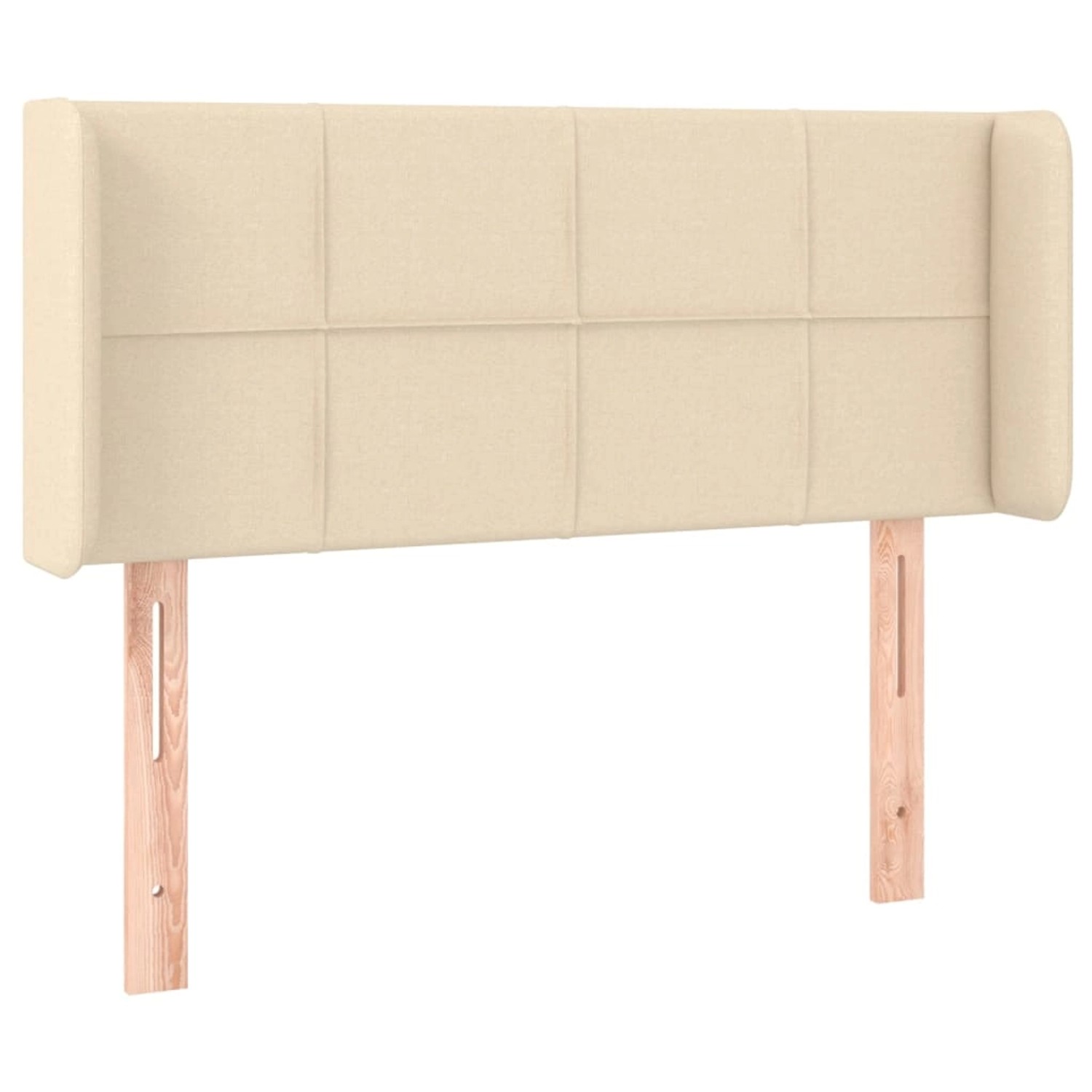 vidaXL LED Kopfteil Creme 93x16x78/88 cm Stoff 3123223