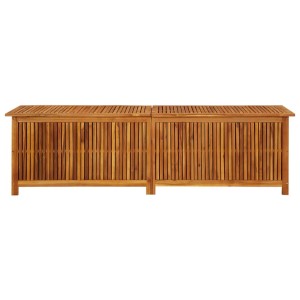 VidaXL Garten-Aufbewahrungsbox aus Akazie, 200x50x58 cm, Massivholz, ideal für Garten und Terrasse.