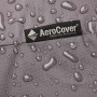 Detailaufnahme: Aerocover Schutzhülle für Ampelschirm, wasserabweisend mit Wassertropfen.