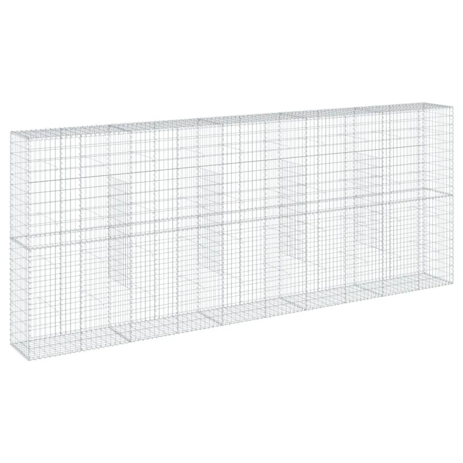 vidaXL Gabione mit Deckel 500x50x200 cm Verzinktes Eisen 3295170