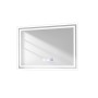 Rechteckiger Emke Badspiegel 70x50 cm mit LED-Beleuchtung, Touchschalter und Antibeschlag-Funktion.