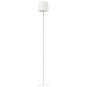 Weiße LED-Stehleuchte Kaami, 130 cm hoch, für den Außenbereich.