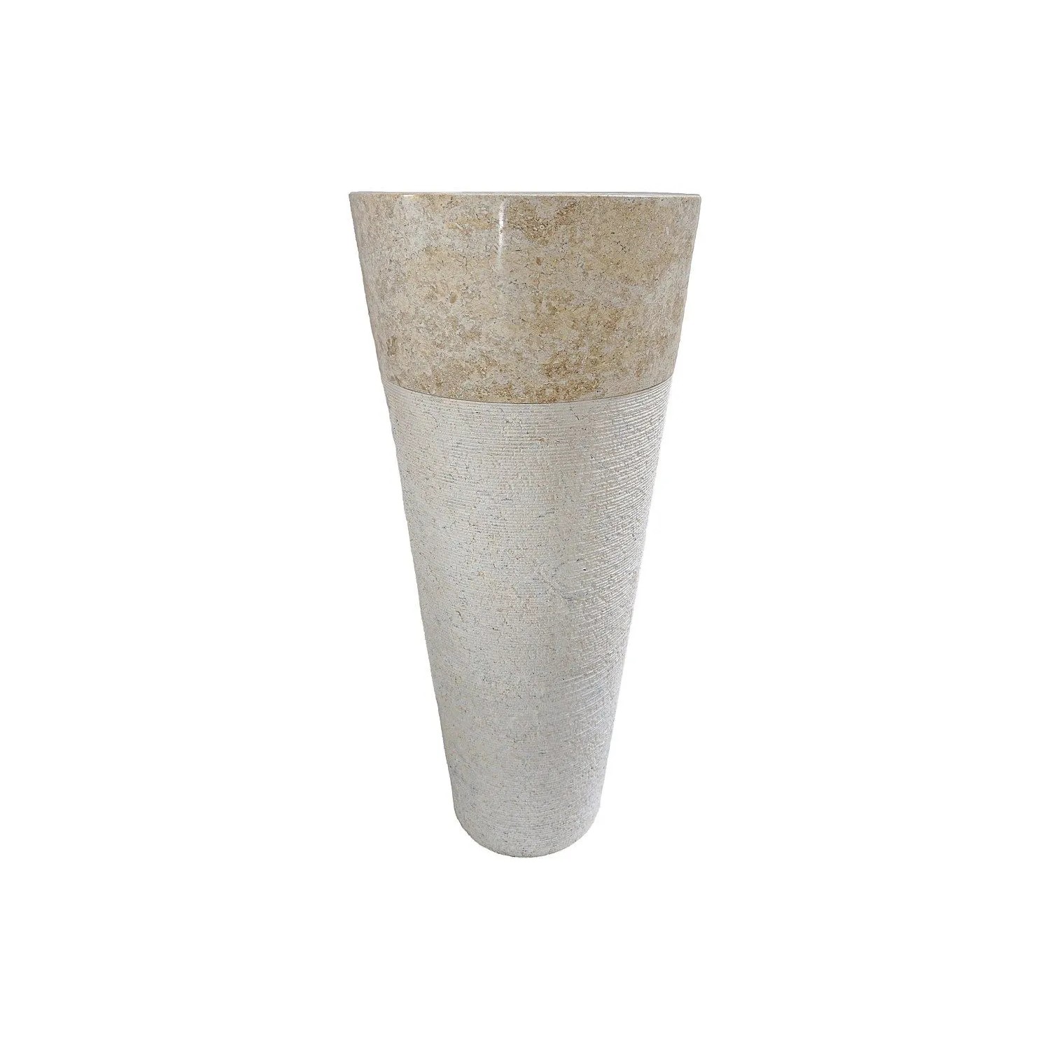 Vente-unique Freistehendes Waschbecken Lanta Cremefarben 40 cm