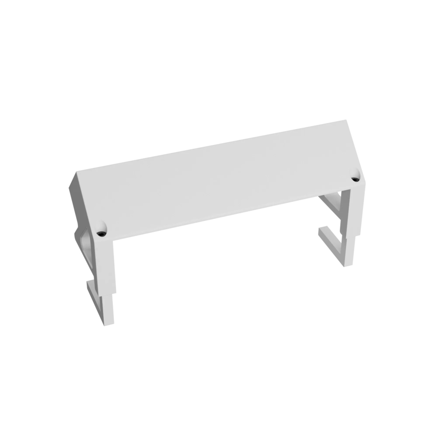 Kalb 3er Aufsatzsteckdose mit USB A/C für Möbel, weiss/silber.