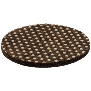 Selbstklebendes, braun-beiges Anti-Rutsch Pad (Ø 40mm) von Wagner, 4er Set.