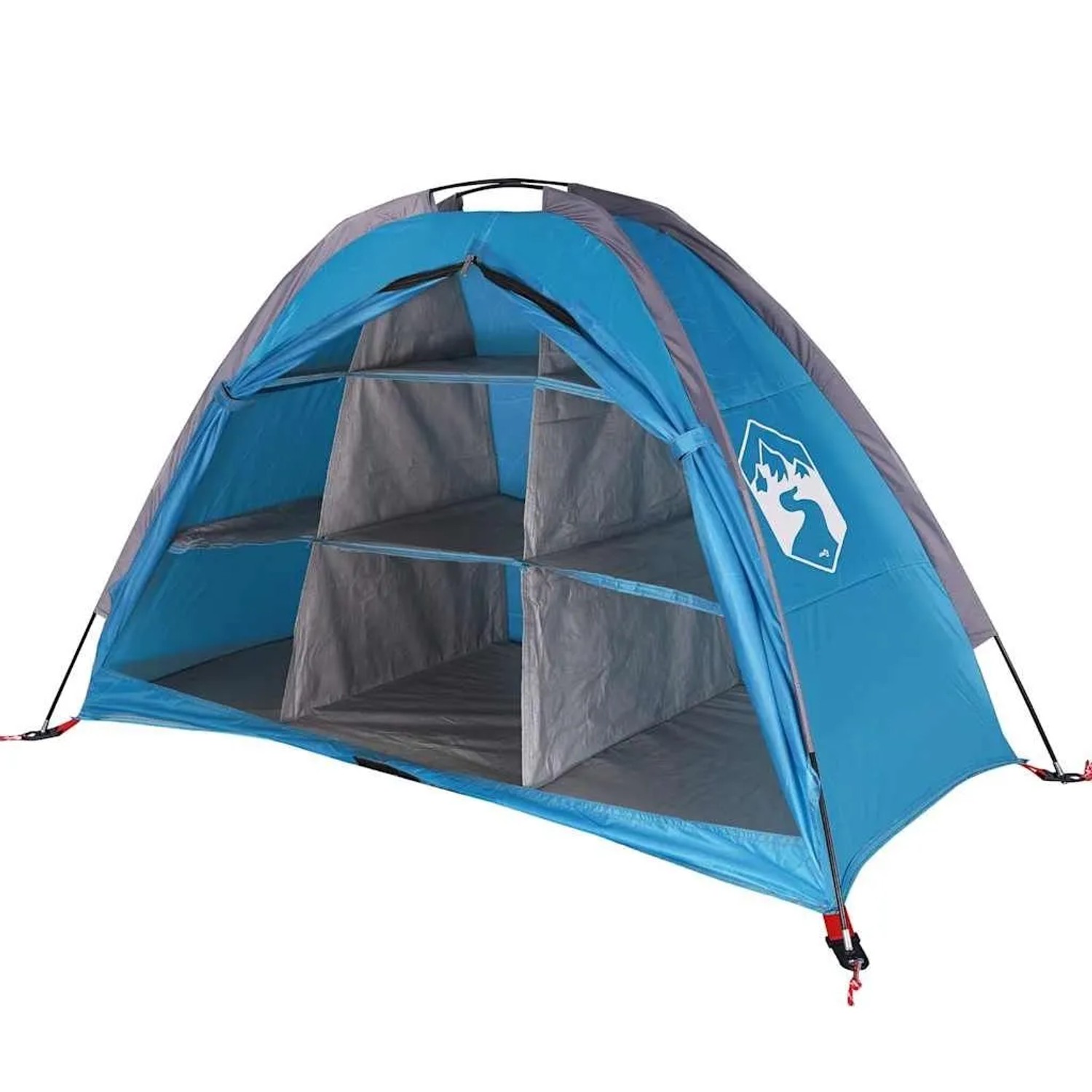 vidaXL Camping-Organizer-Zelt 9 Fächer Blau Wasserdicht 94375 günstig online kaufen