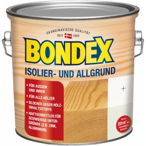 Dose Bondex Isolier- und Allgrund, seidenglänzend, 2,5 l. Holzgrundierung für innen und außen.