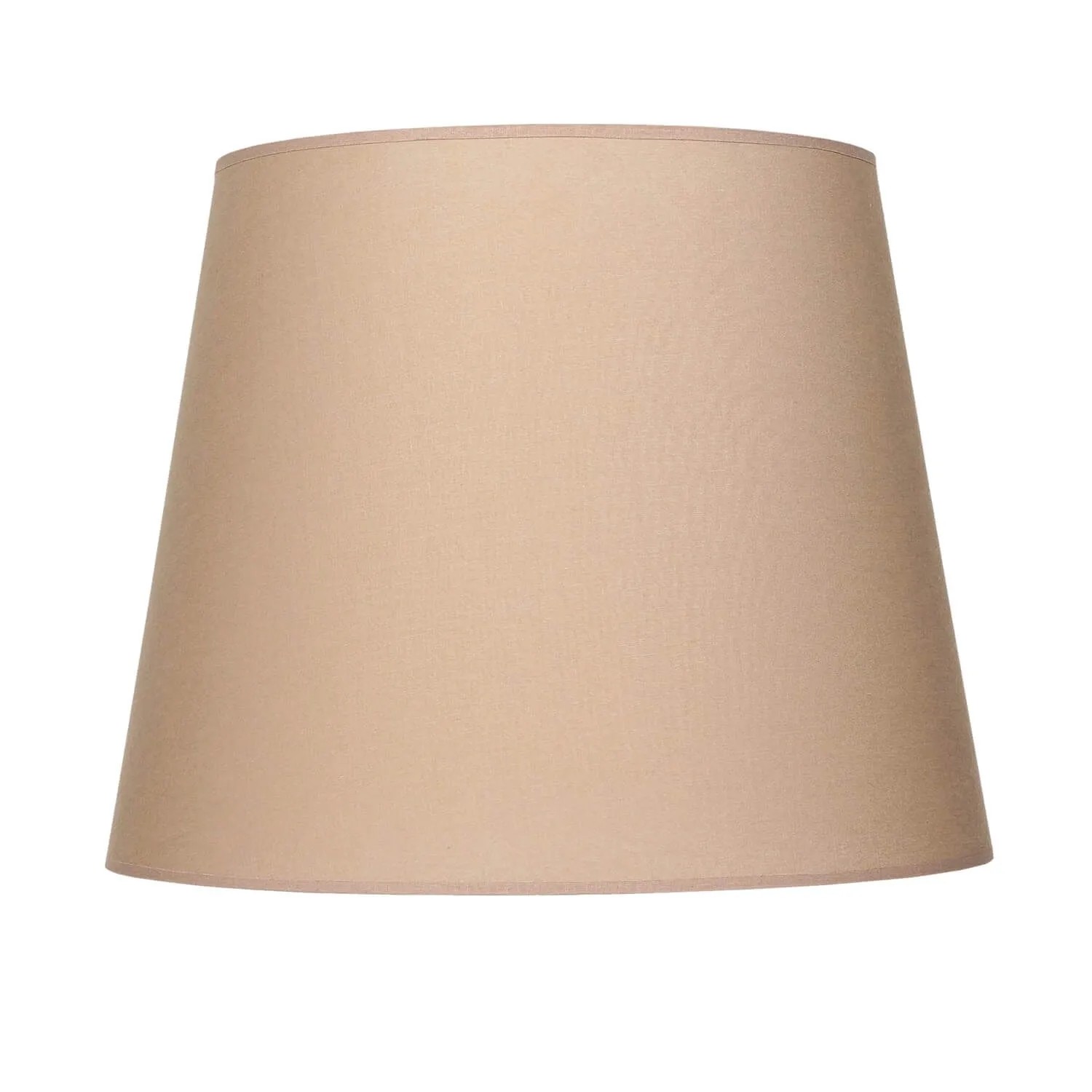 Licht-Erlebnisse Lampenschirm Für Stehleuchten E27 Ø 38 cm Stoff In Cappuccino