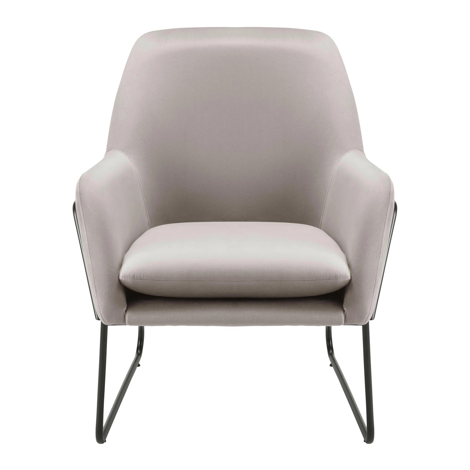Bessagi Home Sessel Kezia Beige Samt