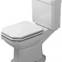 Duravit Stand-WC Kombi 1930, 66,5 cm, Weiß, Tiefspüler mit waagerechtem Abgang.