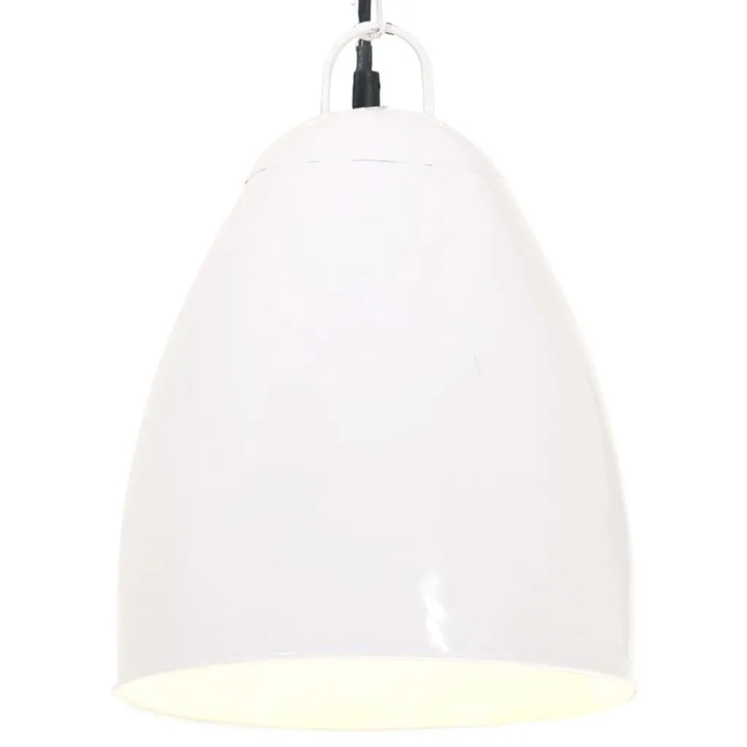 vidaXL Hängelampe Industriestil 25 W Weiß Rund 32 cm E27 320562