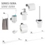 Wenko Bad-Accessoires Isera UV-Loc® Set, silber glänzend: WC-Garnitur, Handtuchhalter, Seifenspender, uvm.