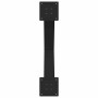 Schwarze vidaXL Esstischbeine in X-Form, 2er Set, aus Stahl. Möbelbeine für individuelle Tische.