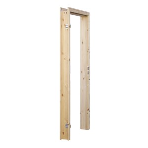 Radex Türzarge Landhaus Fichte, 61x198,5 cm, profilierte Holzzarge für Innentüren, links angeschlagen.