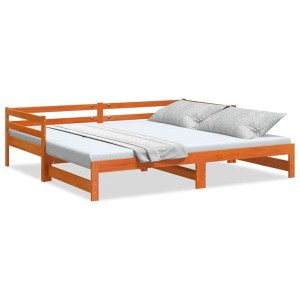 vidaXL Tagesbett Ausziehbar ohne Matratzen 90x190 cm Massivholz 847160